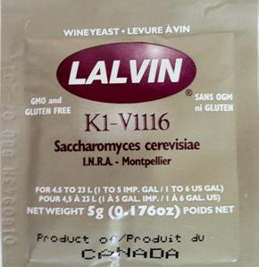 Lalvin K1-V1116 5g (Each)