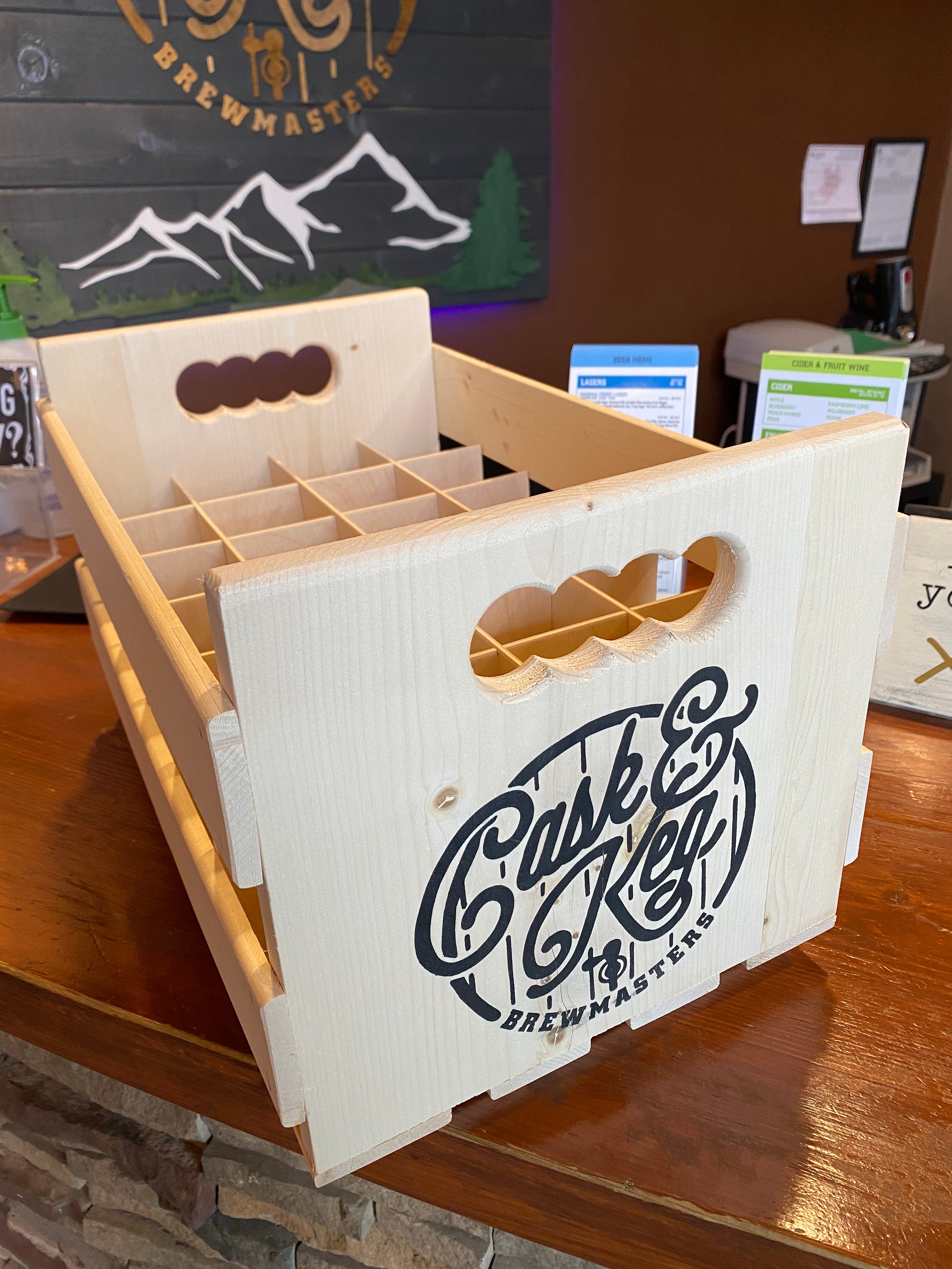 Wooden Beer Crate – Cask & Keg Brewmasters
