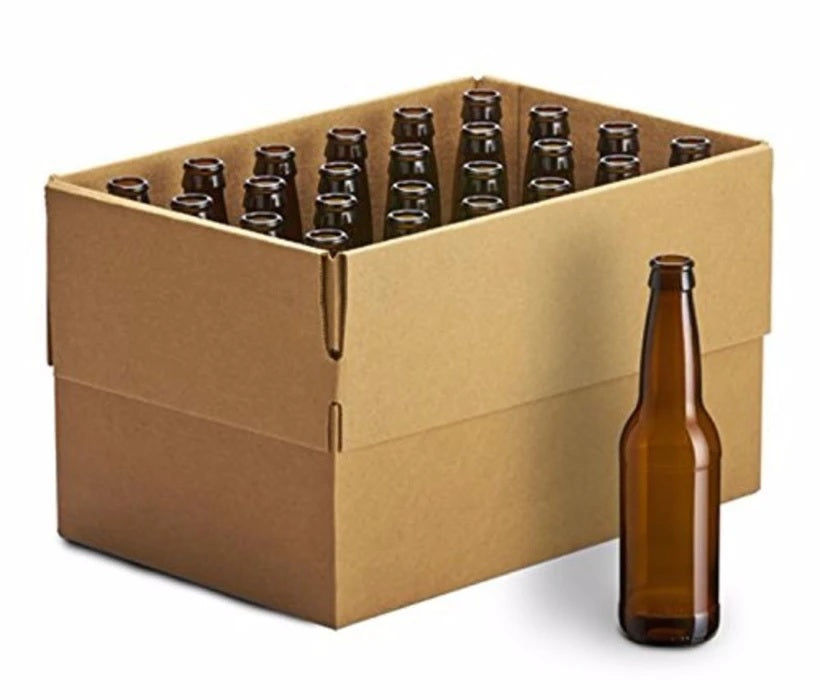 Brown Glass Beer Bottles (24 Pack)